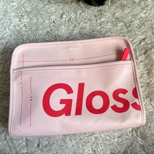 Glossier makeup bag